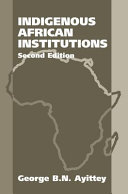 Indigenous African institutions /