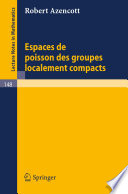Espaces de Poisson des groupes localement compacts /