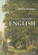 The lexicography of English /