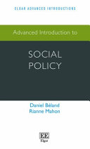 Advanced introduction to social policy /