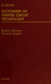 Dictionary of printed circuit technology : English-German, German-English /