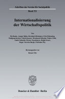 Internationalisierung der Wirtschaftspolitik /