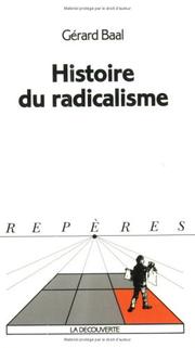 Histoire du radicalisme /