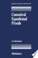 Canonical equational proofs /