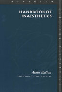 Handbook of inaesthetics /