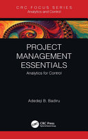 Project management essentials : analytics for control /
