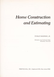 Home construction and estimating /
