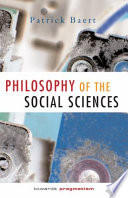 Philosophy of the social sciences : towards pragmatism /