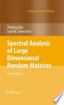 Spectral analysis of large dimensional random matrices /