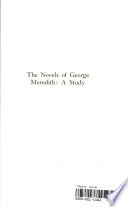 The novels of George Meredith: a study.