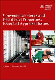 Convenience stores and retail fuel properties : essential appraisal issues /