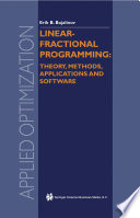 Linear-fractional programming theory, methods, applications and software /