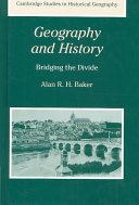 Geography and history : bridging the divide /