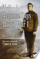 Argonne days in World War I /