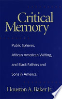 Critical memory : public spheres, African American writing, and Black fathers and sons in America /