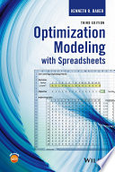 Optimization modeling with spreadsheets /