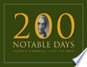 200 notable days : Senate stories, 1787 to 2002 /