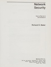 Network security : how to plan for it and achieve it /