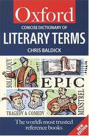 The concise Oxford dictionary of literary terms /