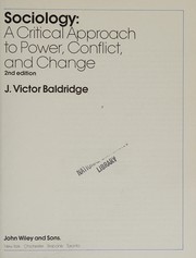 Sociology : a critical approach to power, conflict, and change /