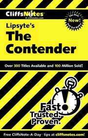 CliffsNotes Lipsyte's The contender /