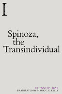 Spinoza, the transindividual /