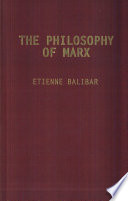 The philosophy of Marx /