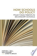 How schools do policy : policy enactments in secondary schools /