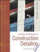 Architect's handbook of construction detailing /