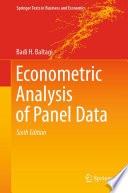 Econometric Analysis of Panel Data /