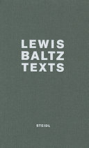 Lewis Baltz texts /