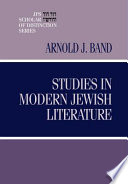 Studies in modern Jewish literature /