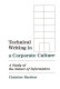 Technical writing in a corporate culture : a study of the nature of information /