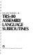 TRS-80 assembly language subroutines /