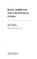 Black Americans and the political system /