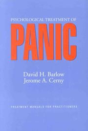 Psychological treatment of panic /