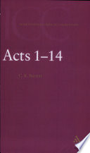 A critical and exegetical commentary on the Acts of the Apostles /
