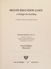 Health education guide : a design for teaching.