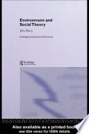 Environment and social theory /