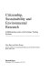 Citizenship, sustainability and environmental research : Q methodology and local exchange trading systems /