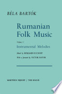 Rumanian Folk Music : Instrumental Melodies /