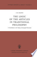 The logic of the articles in traditional philosophy : a contribution to the study of conceptual structures /