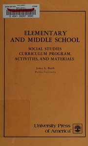 Elementary and middle school : social studies curriculum program, activities, and materials /