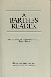 A Barthes reader /