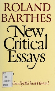 New critical essays /