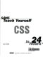 Sams teach yourself CSS in 24 hours /