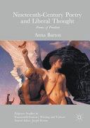 Nineteenth-century poetry and liberal thought : forms of freedom /