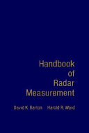 Handbook of radar measurement /