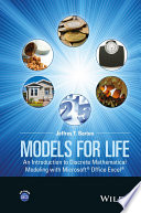 Models for life : an introduction to discrete mathematical modeling with Excel /