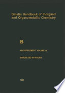 B Boron compounds : boron and noble gases, hydrogen /
